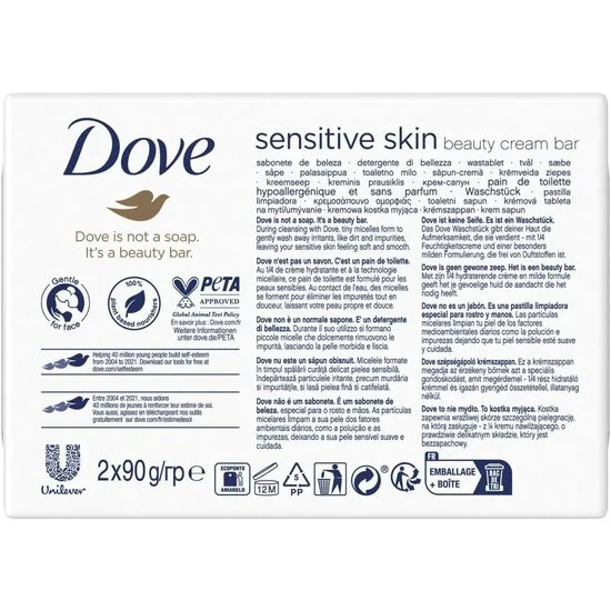 Sensitive Beauty Cream Bar 4-Pack - Image 6