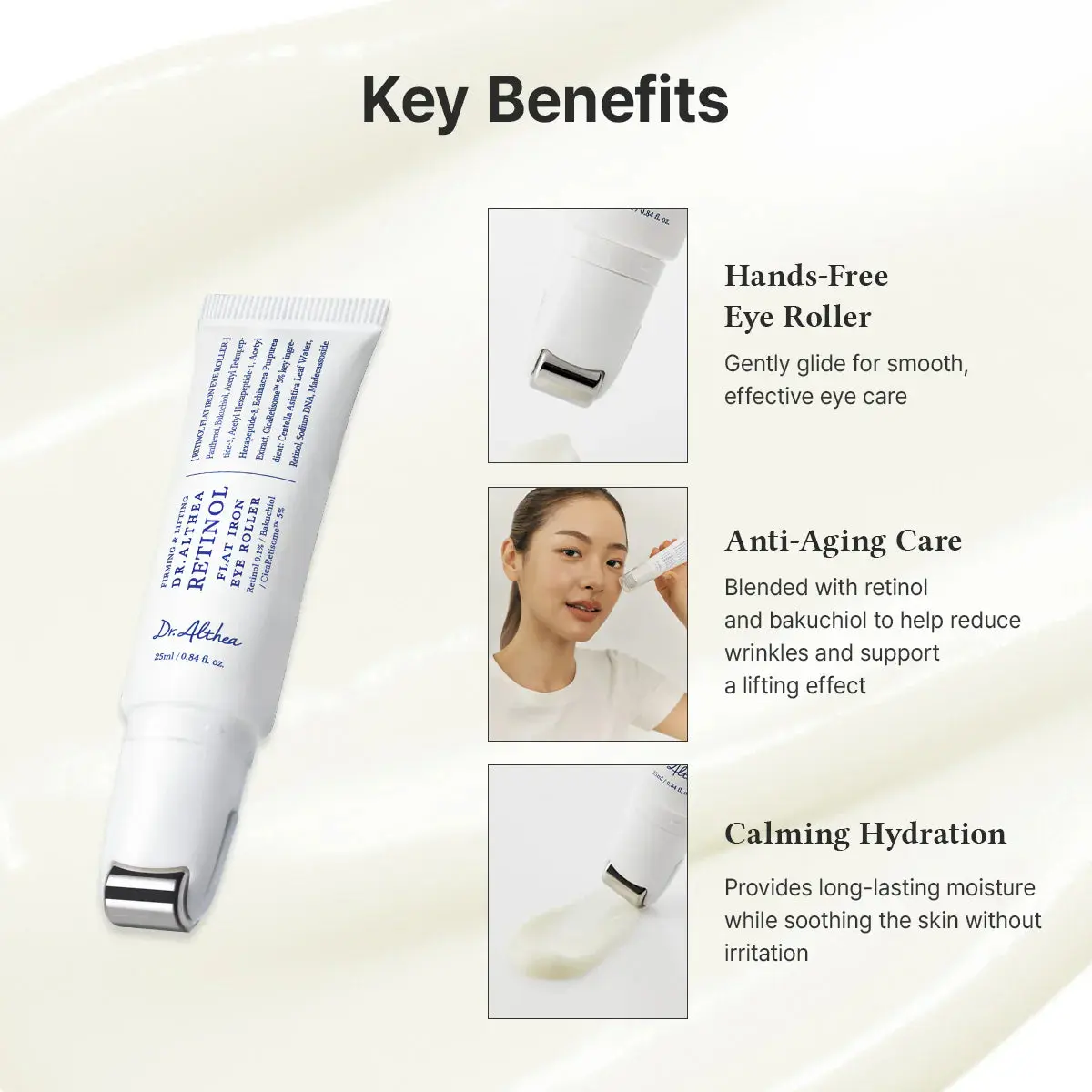 Retinol Flat Iron Eye Roller - Image 3
