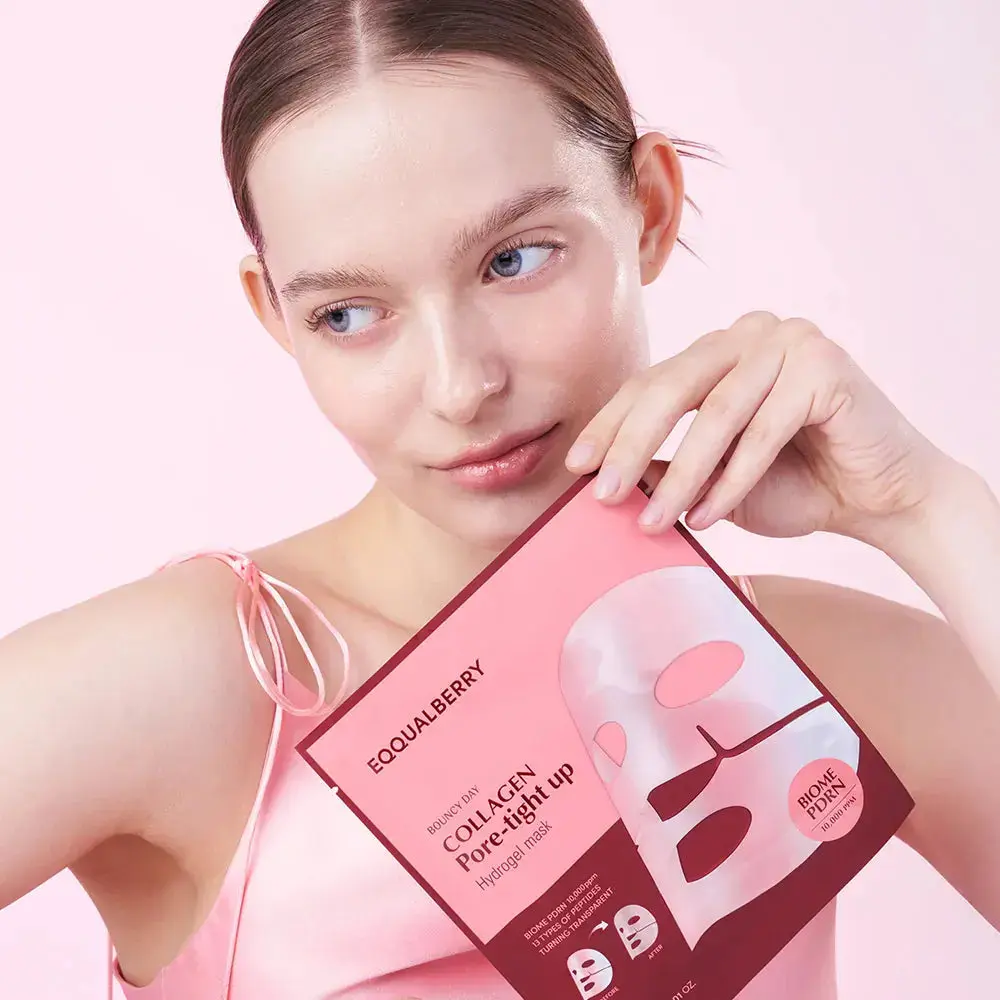 Collagen Pore-Right Up Hydrogel Mask 4-Pack - Image 4