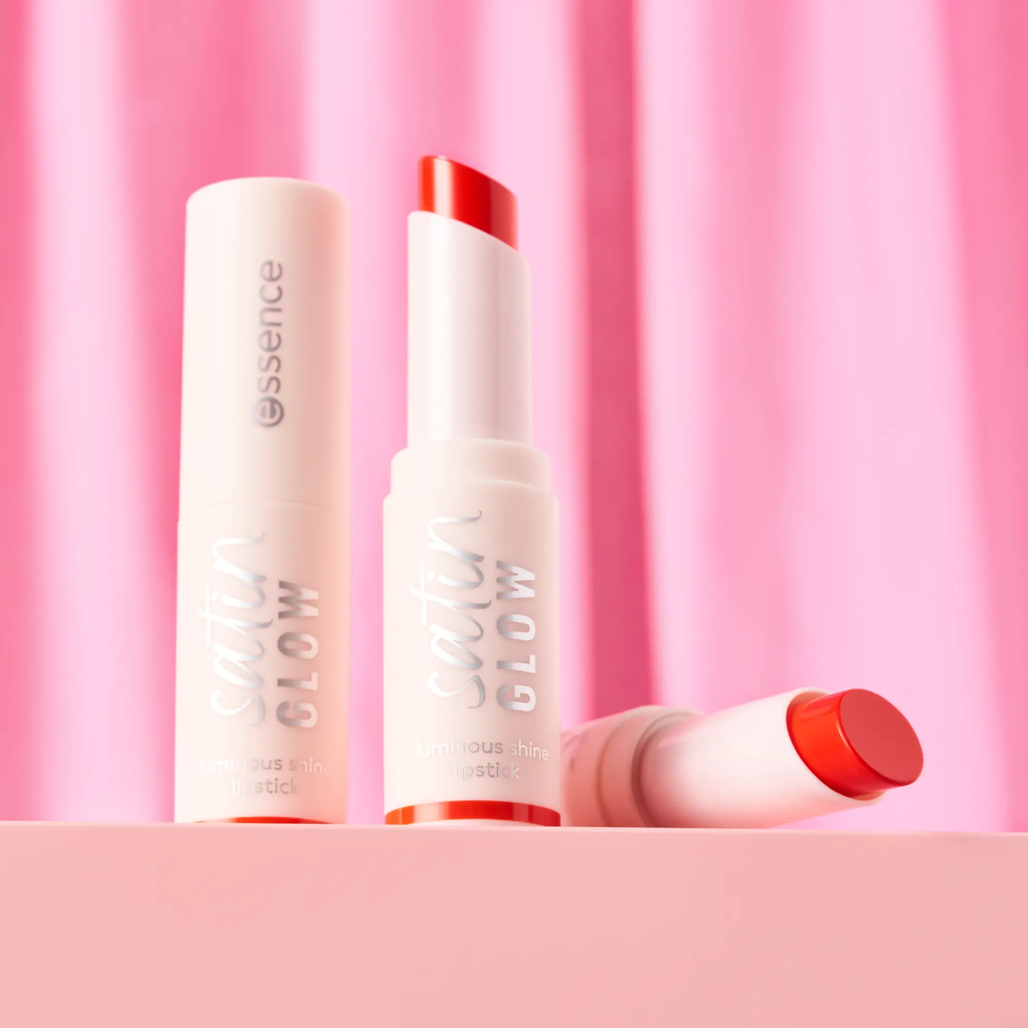 Satin Glow Luminous Shine Lipstick 07 Coral It A Day - Image 7