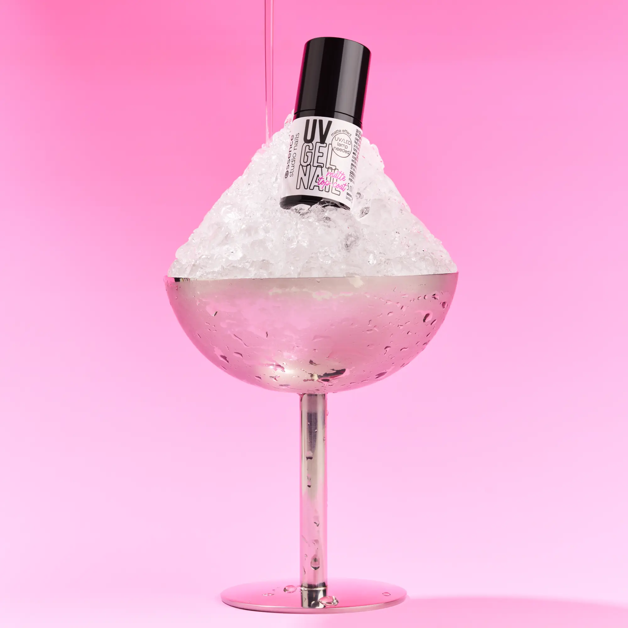 Studio Nails Uv Gel Nail Matte Top Coat 01 Frosted Scoop - Image 2