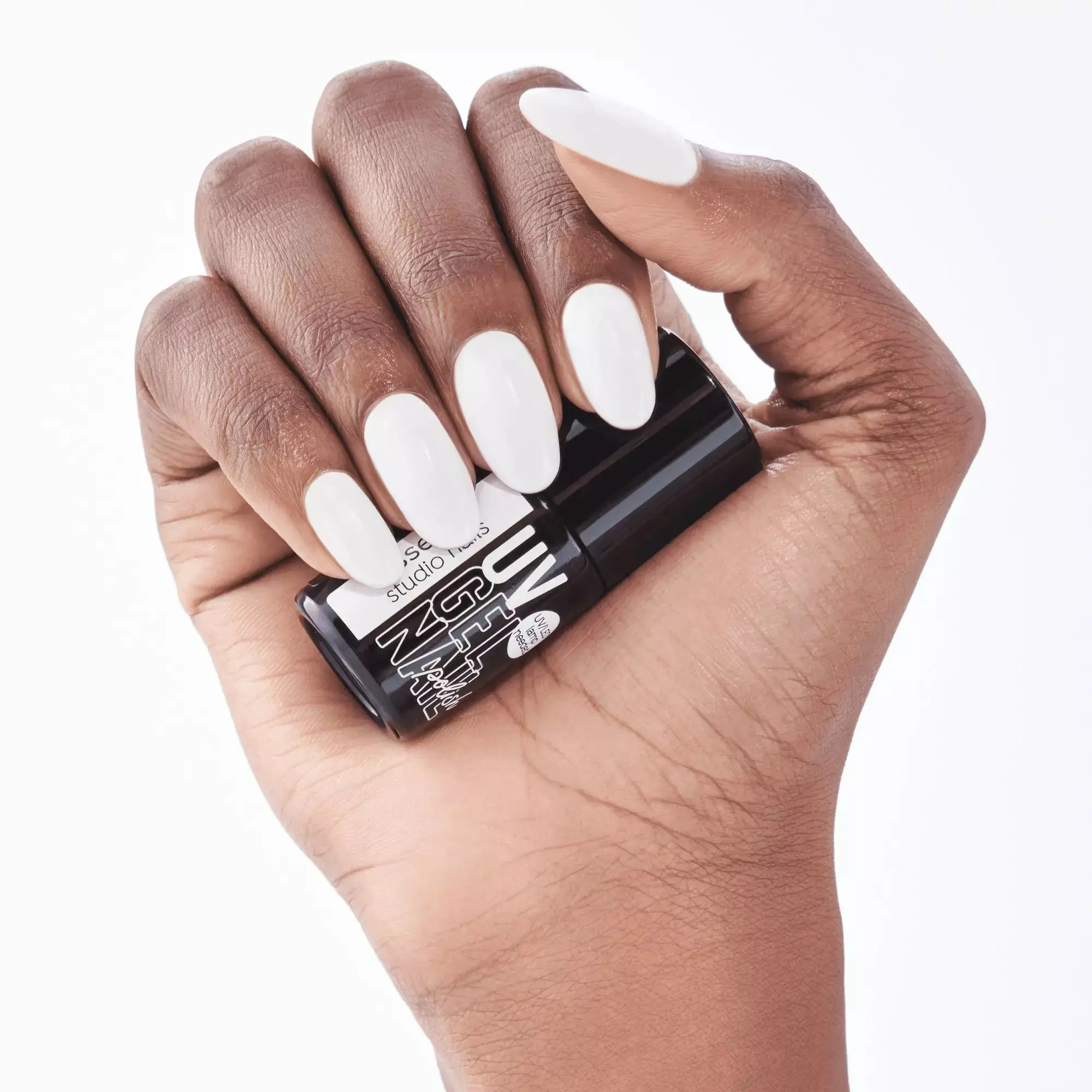 Studio Nails UV Gel Nail Polish 01 White All Night - Image 2