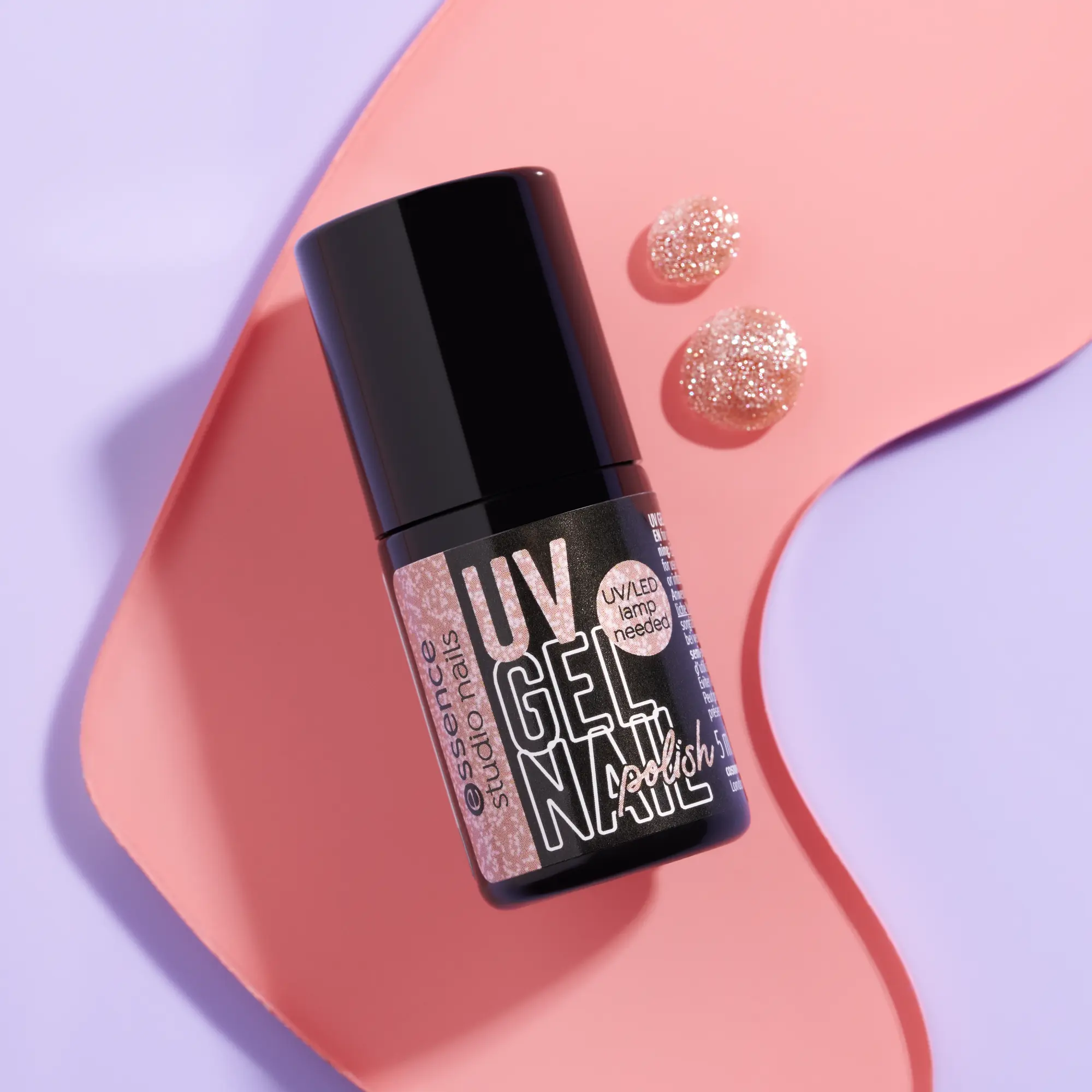 Studio Nails UV Gel Nail Polish 24 Glitterally Rose - Image 5