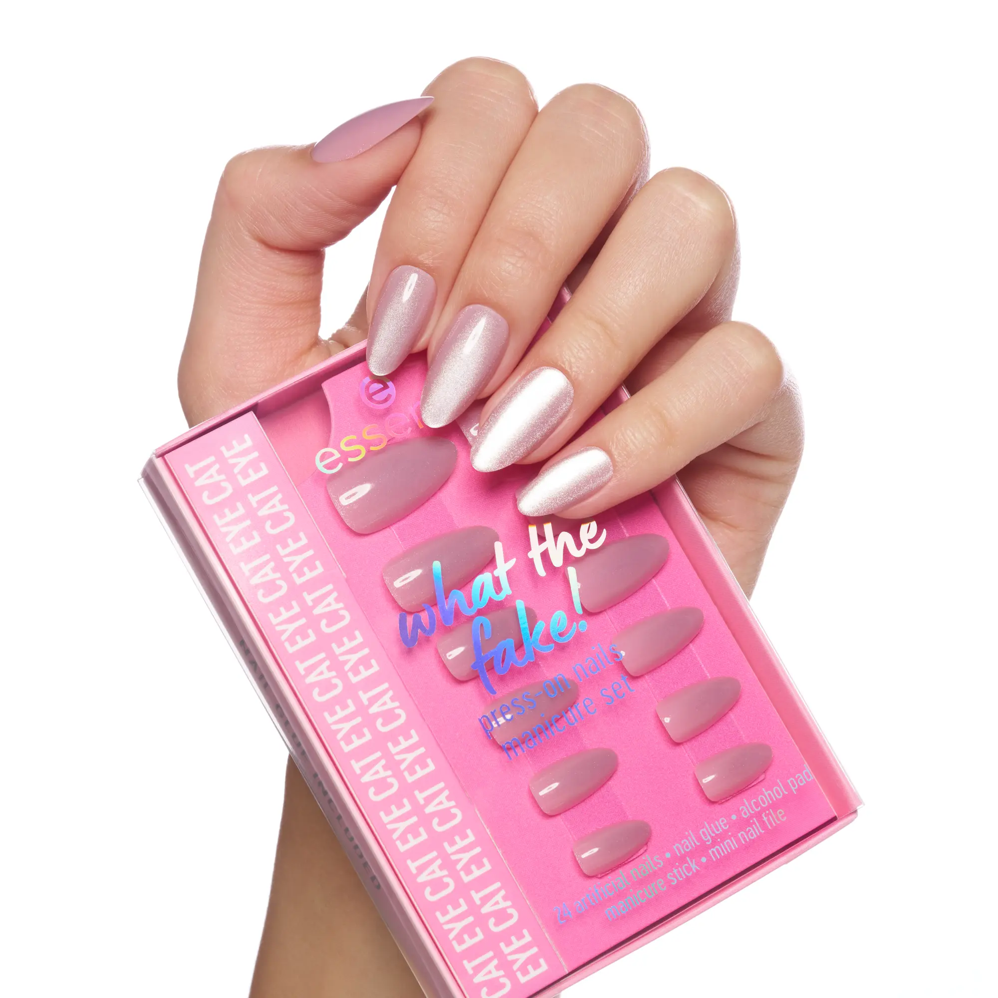 What The Fake! Press-on Nails Manicure Set 02 Cat Eye - Image 2