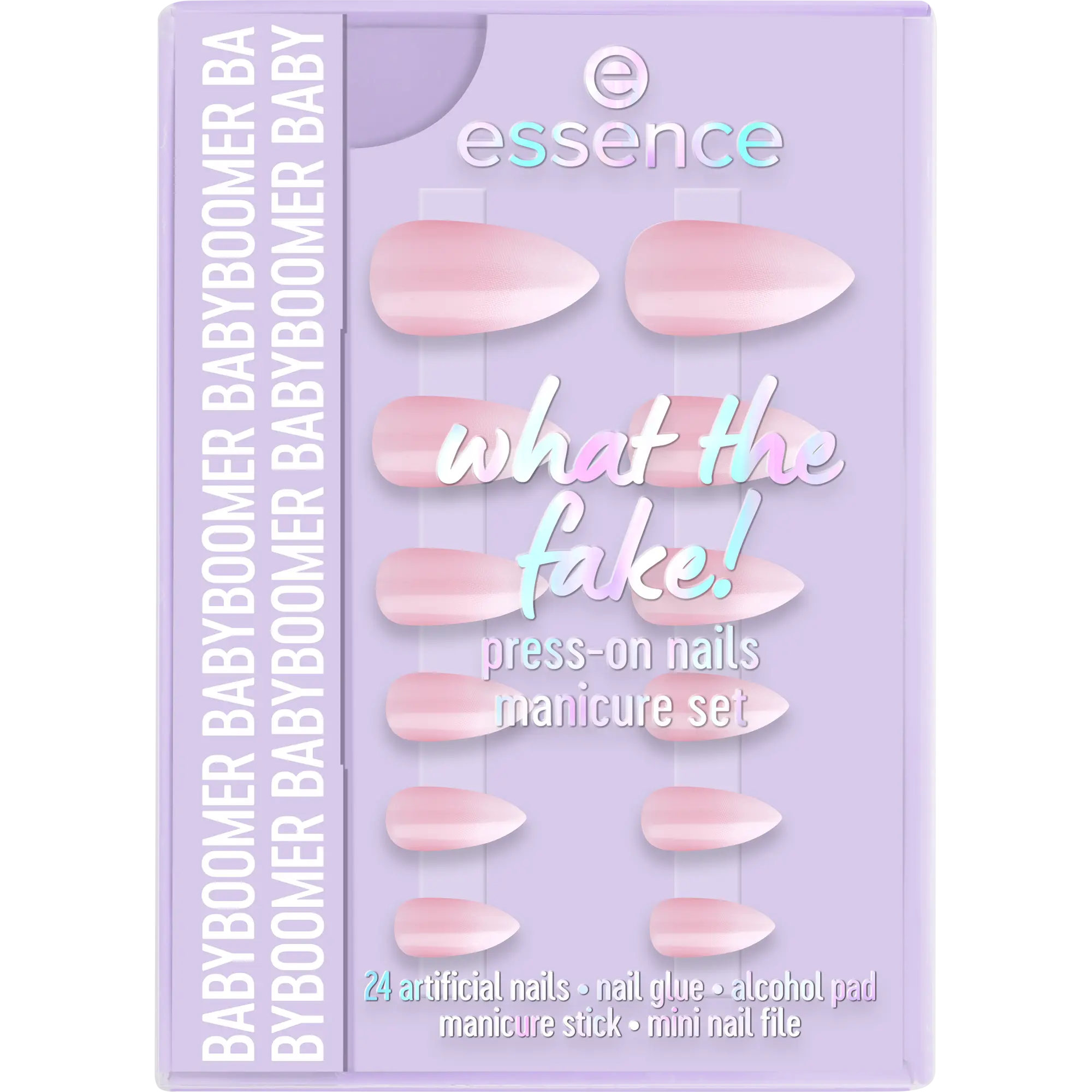 What The Fake! Press-on Nails Manicure Set 03 Babyboomer - Image 7