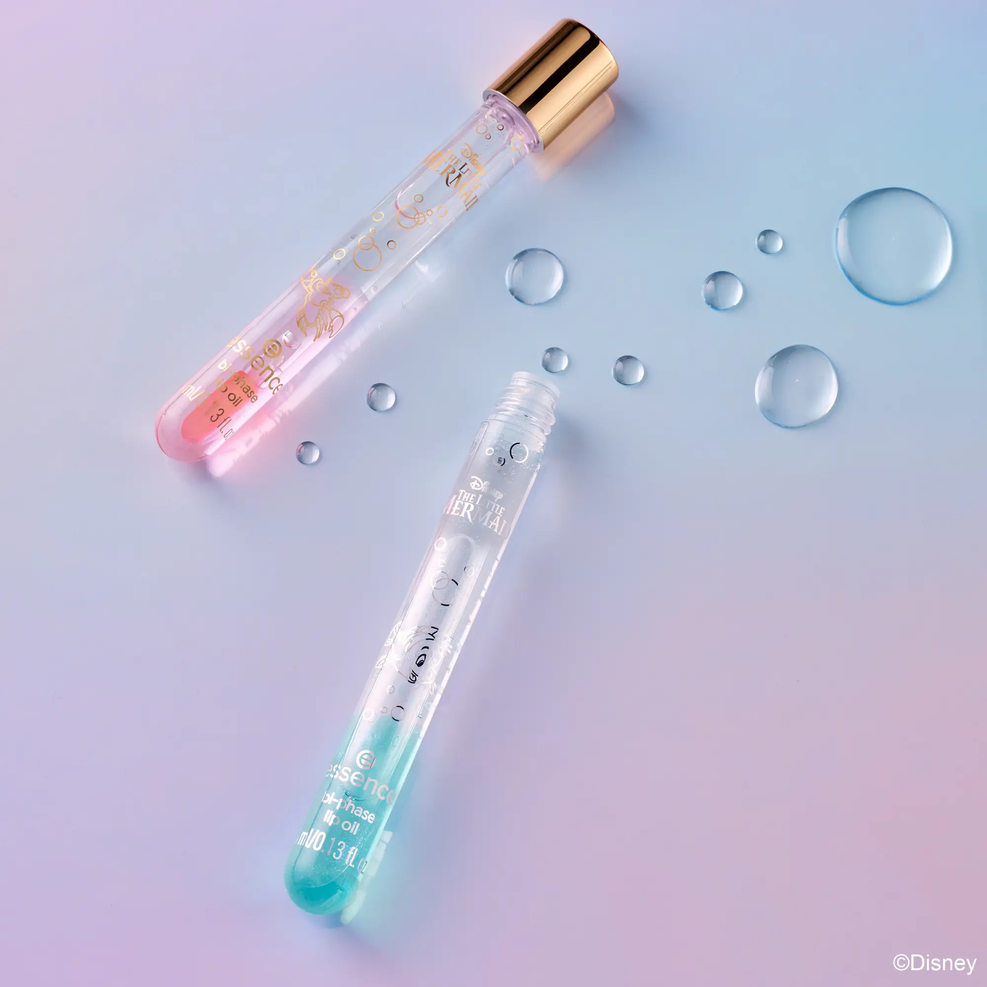 X Disney The Little Mermaid Bi-phase Lip Oil 01 You Can Swim With Us - Image 4