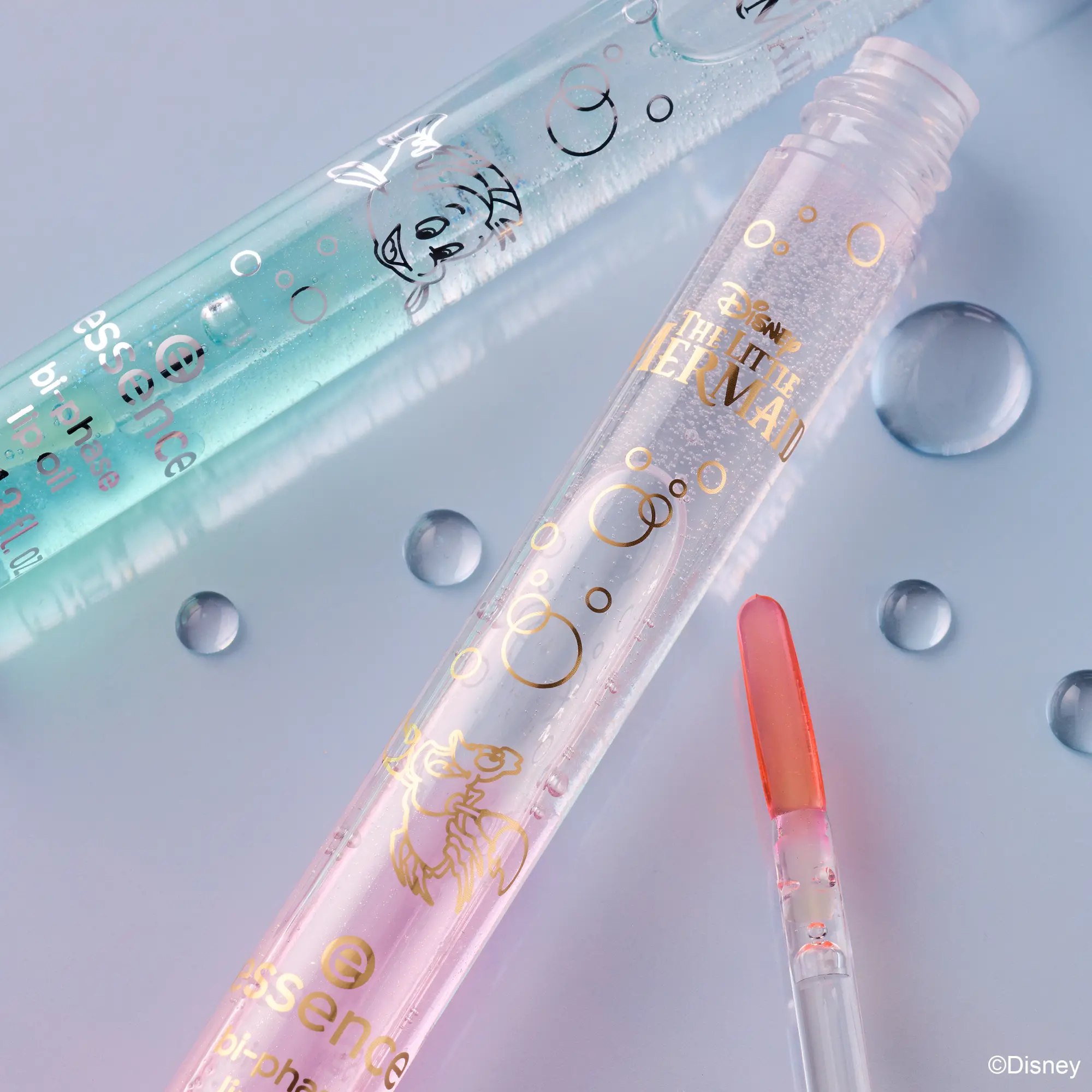 X Disney The Little Mermaid Bi-phase Lip Oil 01 You Can Swim With Us - Image 5