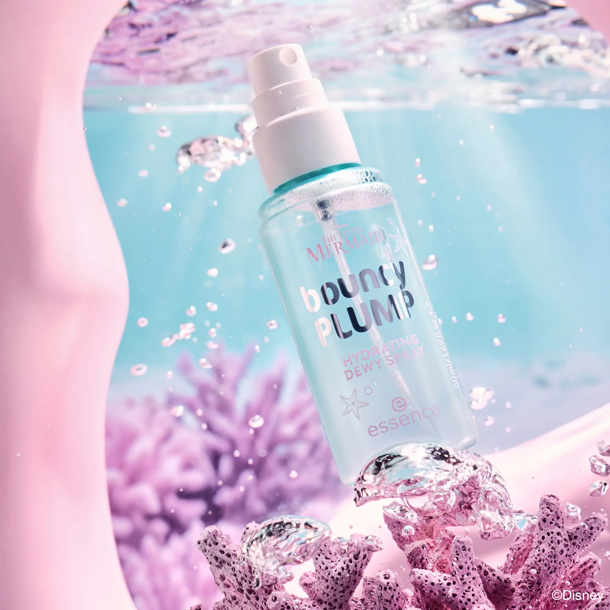 X Disney The Little Mermaid Bouncy Plump Hydrating Dewy Spray Make A Splash - Image 4