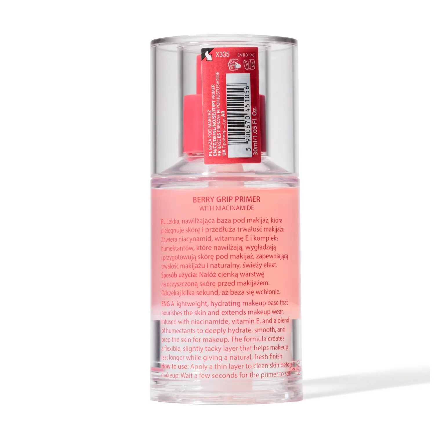 X Fluff Berry Grip Primer with Niacinamide - Image 3