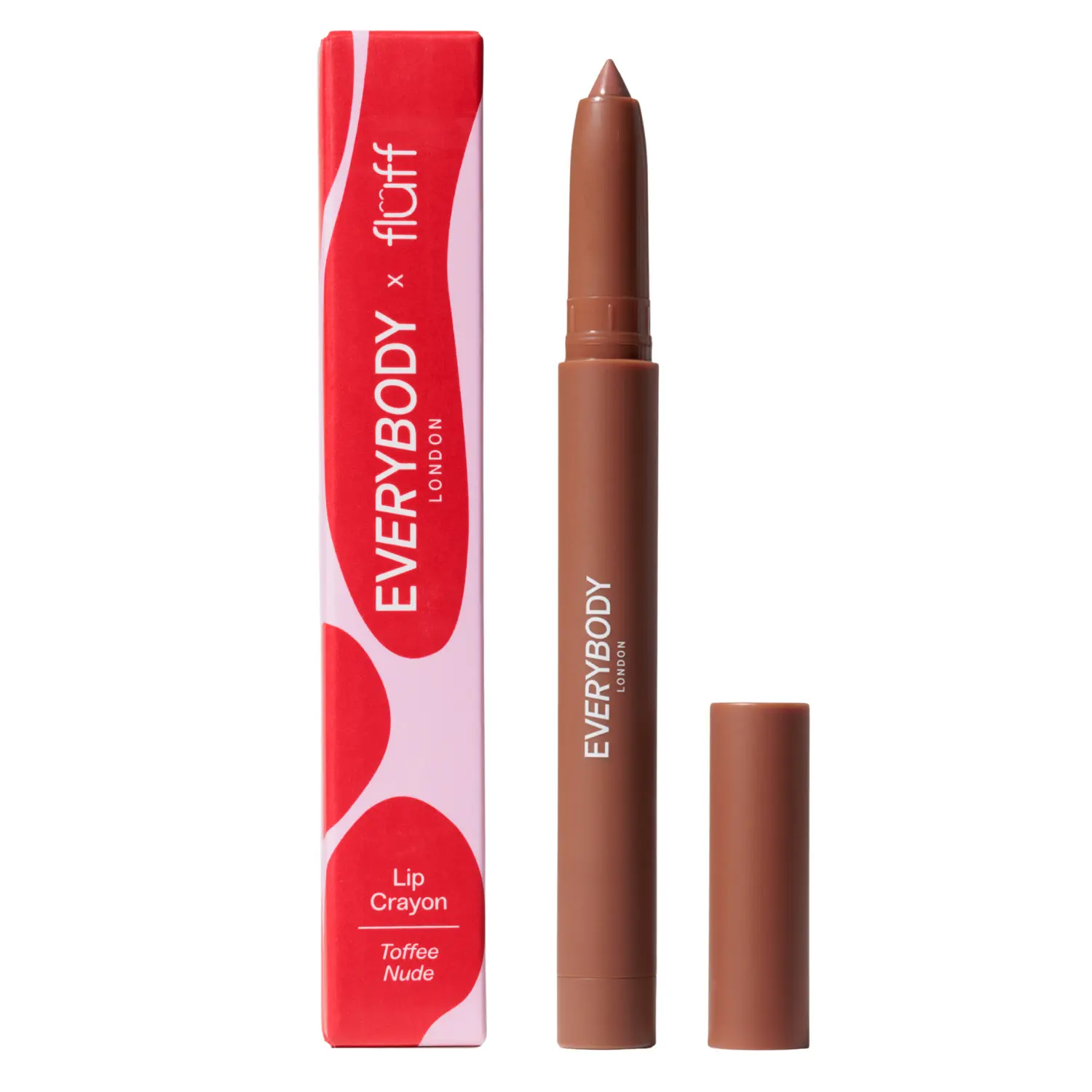X Fluff Blending Lip Crayon Toffee Nude - Image 3