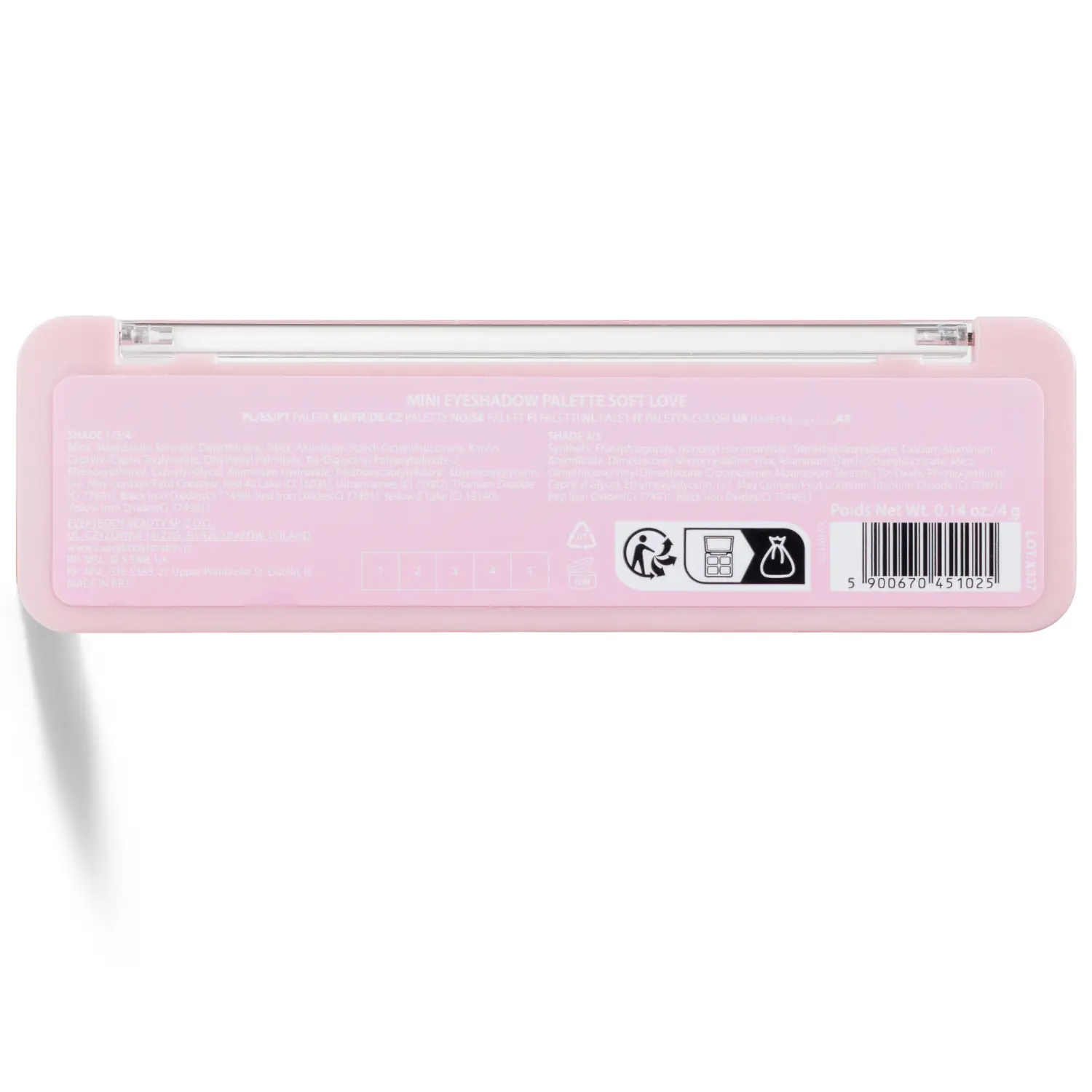 X Fluff Mini Eyeshadow Palette Soft Love - Image 5