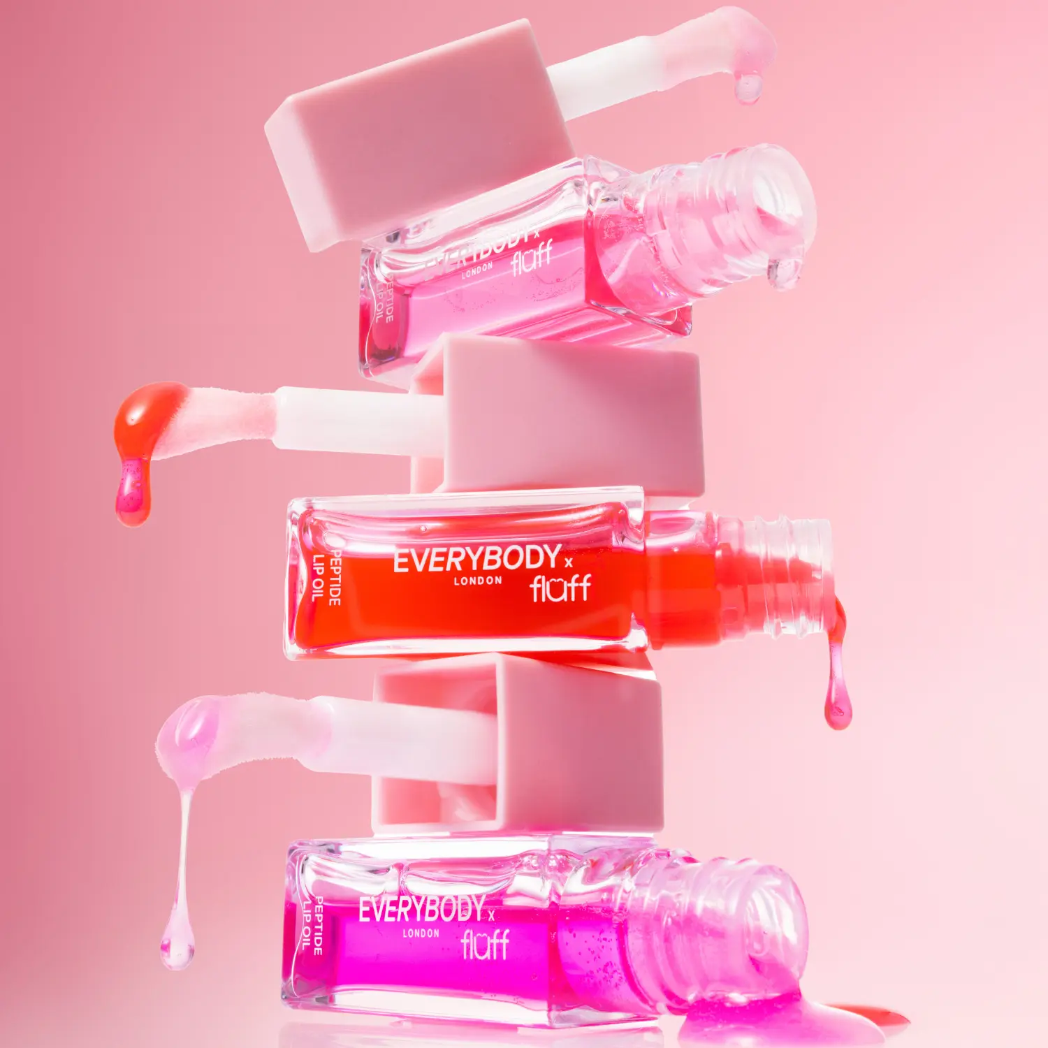 X Fluff Peptide Lip Oil Pink Rush - Image 3