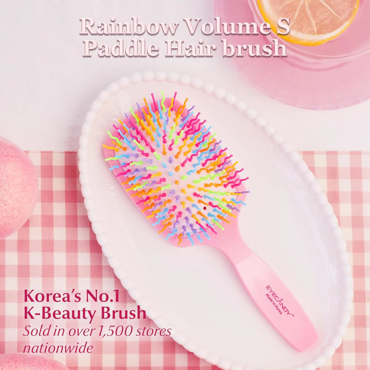 Rainbow Volume S Paddle Brush Melon Green - Image 2
