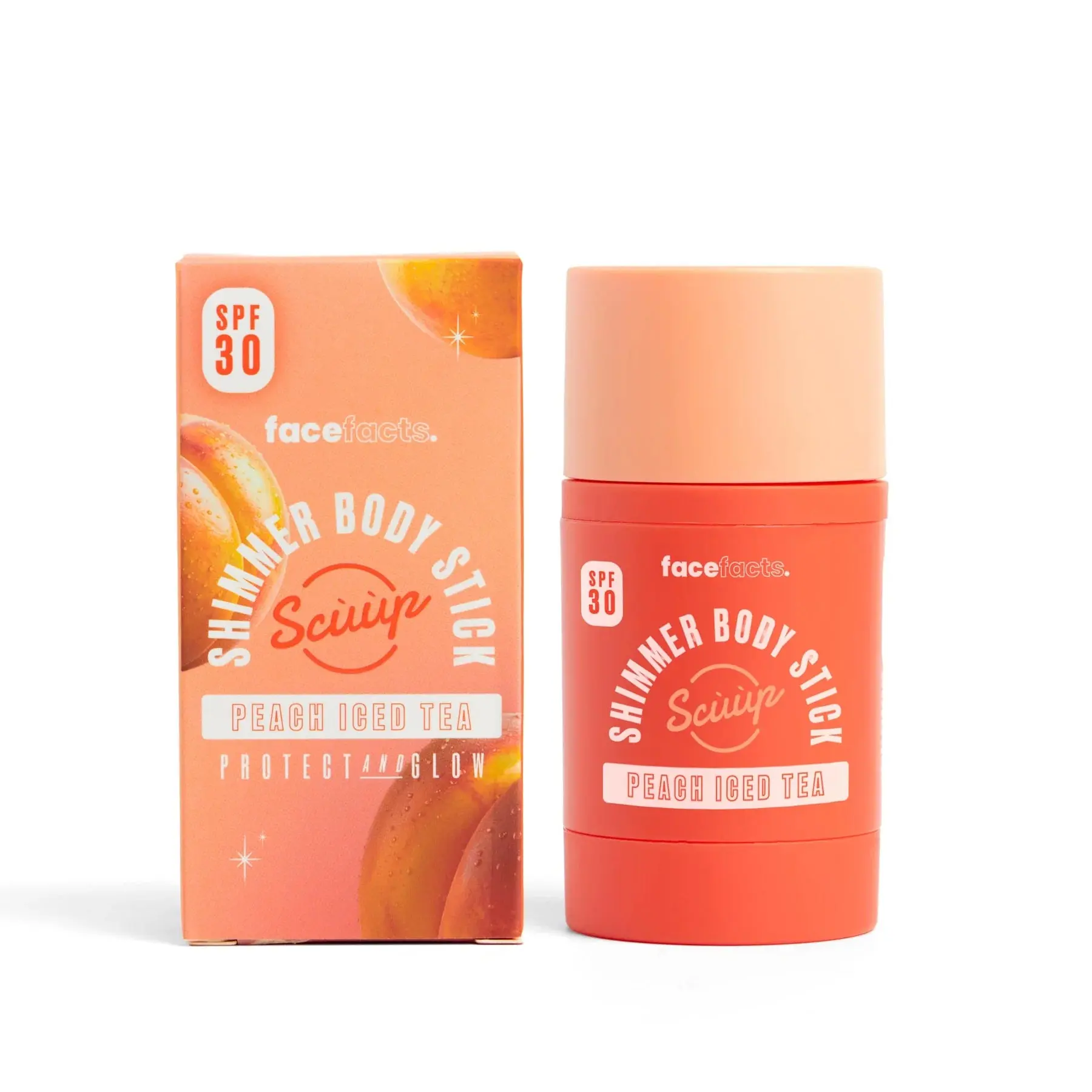Scuup Peach Iced Tea SPF30 Shimmer Body Stick - Image 3