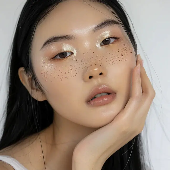 Make Up Patches Rose Gold Stardust Speckles - Image 5