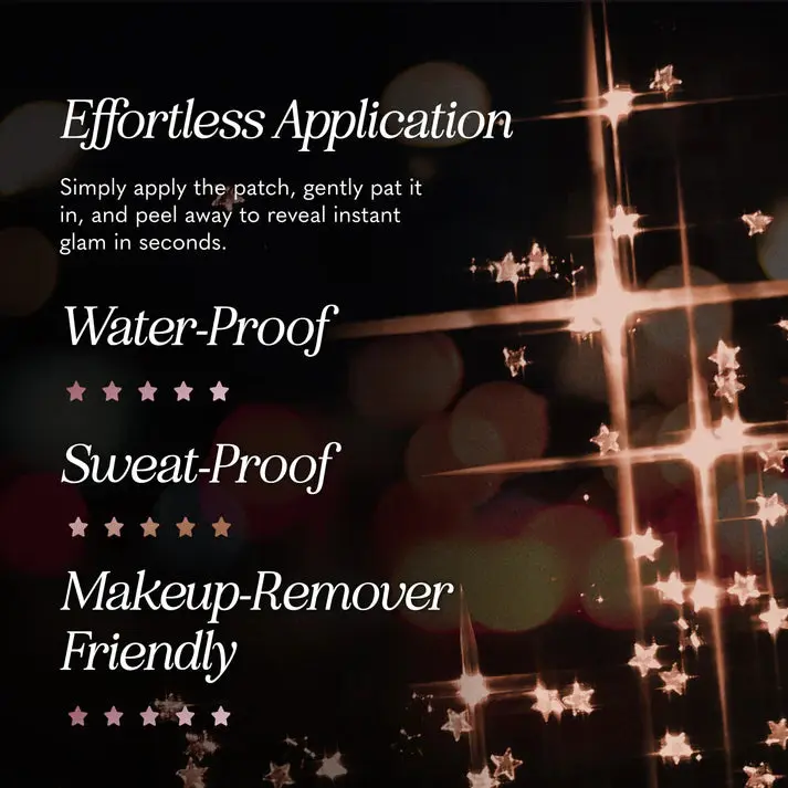 Make Up Patches Rose Gold Stardust Speckles - Image 7