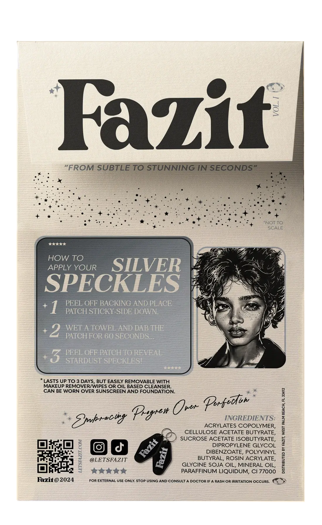 Make Up Patches Silver Glitter Freckles - Image 9