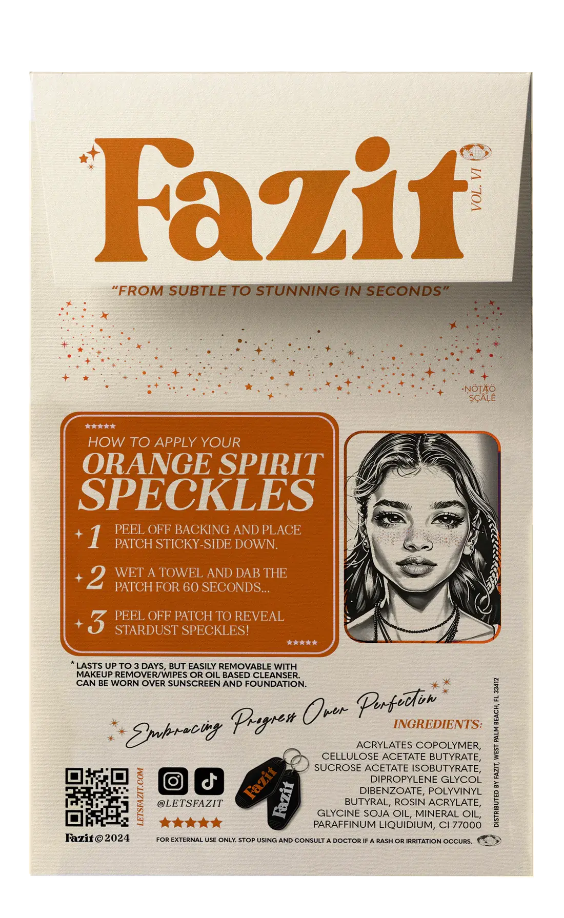 Makeup Patches Orange Spirit Speckles - Image 6