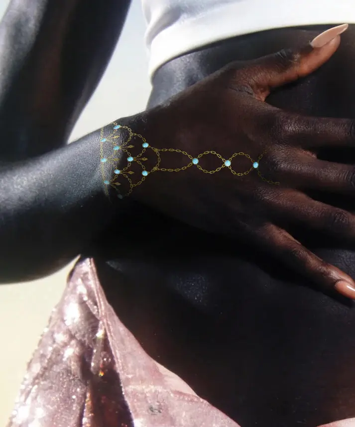 Scallop Hand Chain Bodybond - Image 5