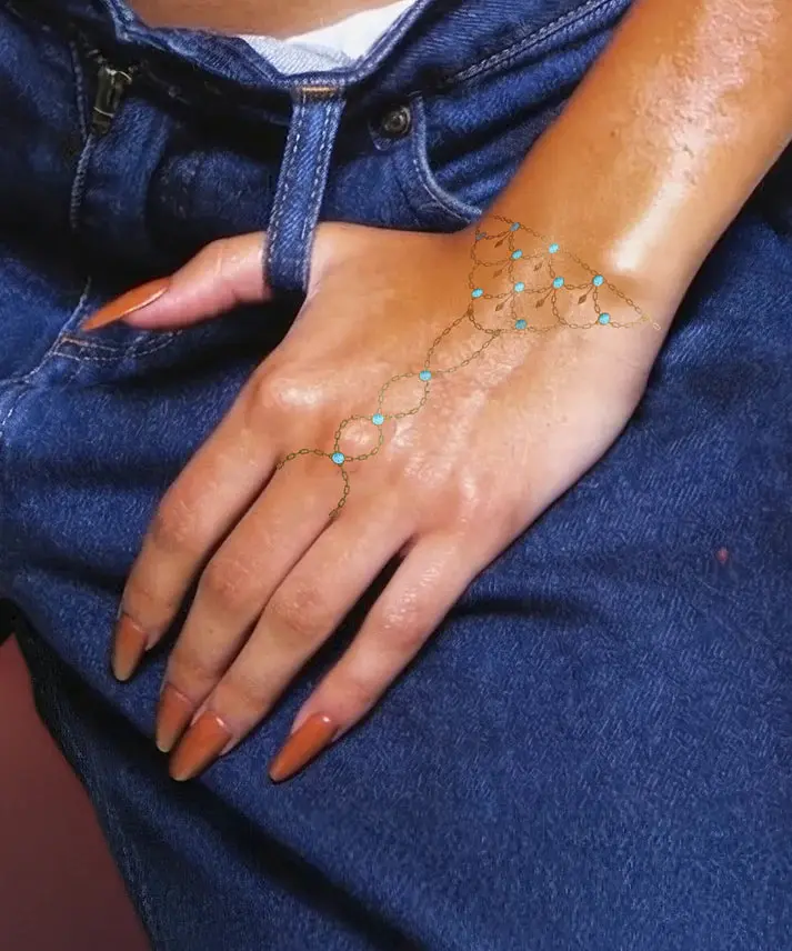 Scallop Hand Chain Bodybond - Image 6