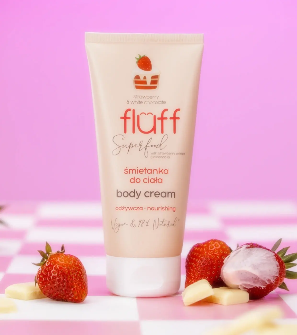 Body Cream Strawberry And White Chocolate - Image 3