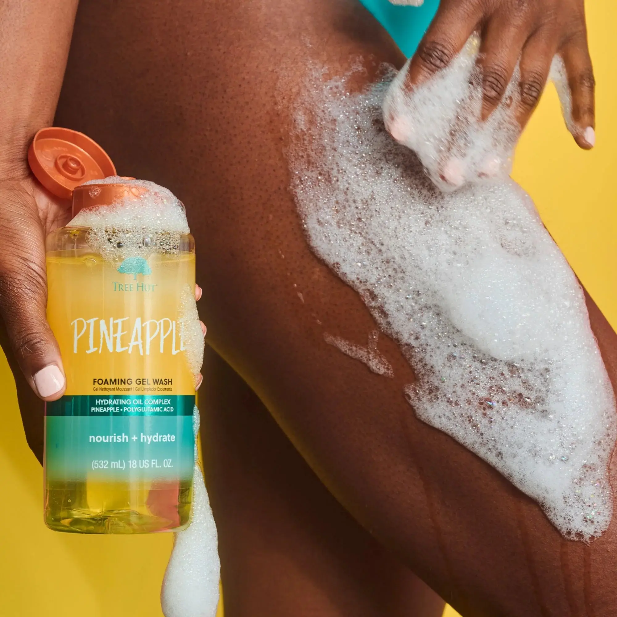Foaming Gel Body Wash Pineapple - Image 2