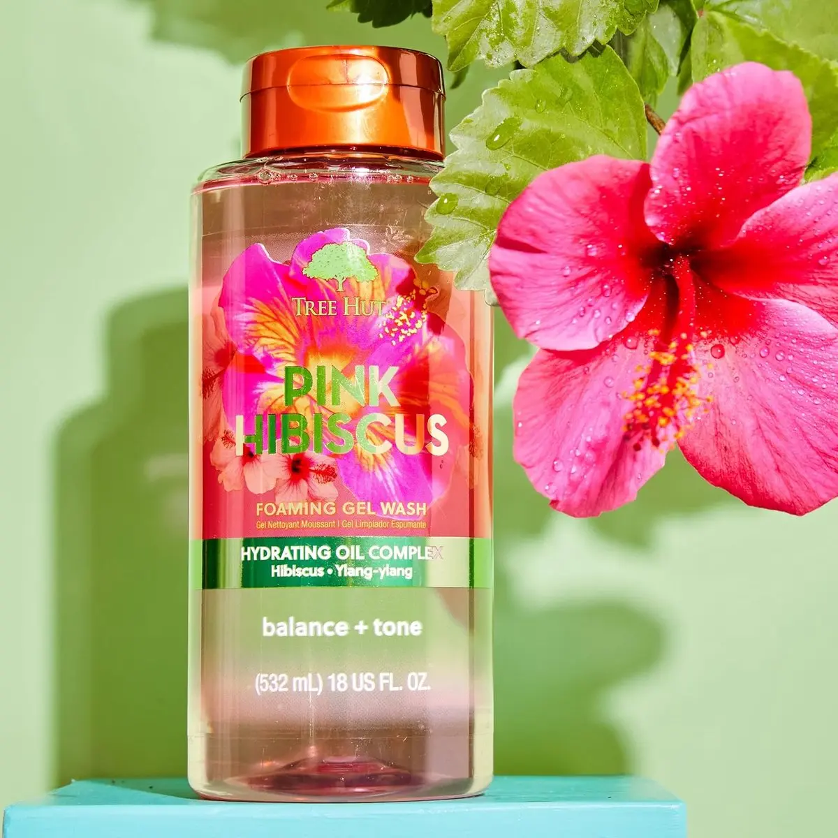 Foaming Gel Body Wash Pink Hibiscus - Image 4
