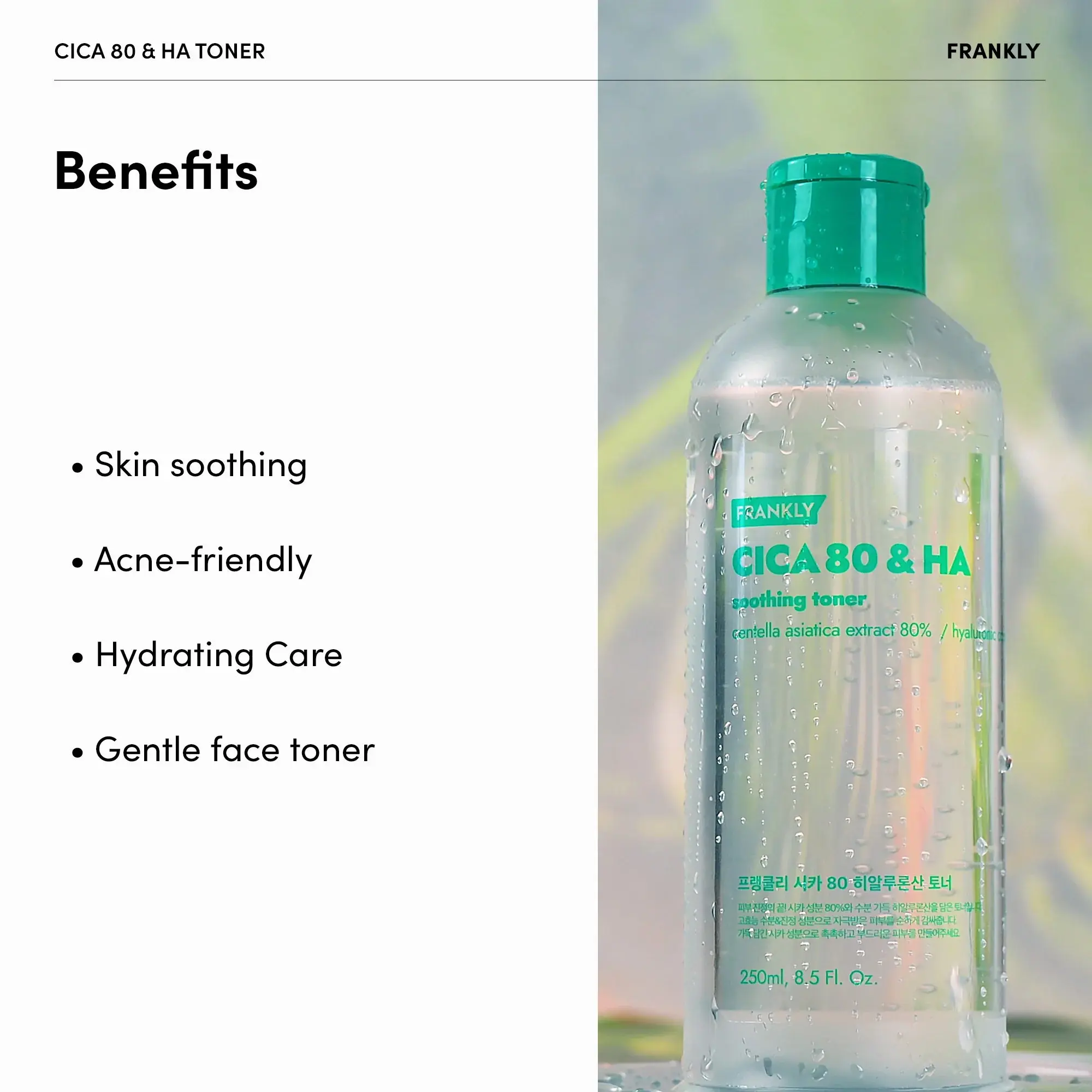 Cica 80% & Hyaluronic Acid Toner - Image 3
