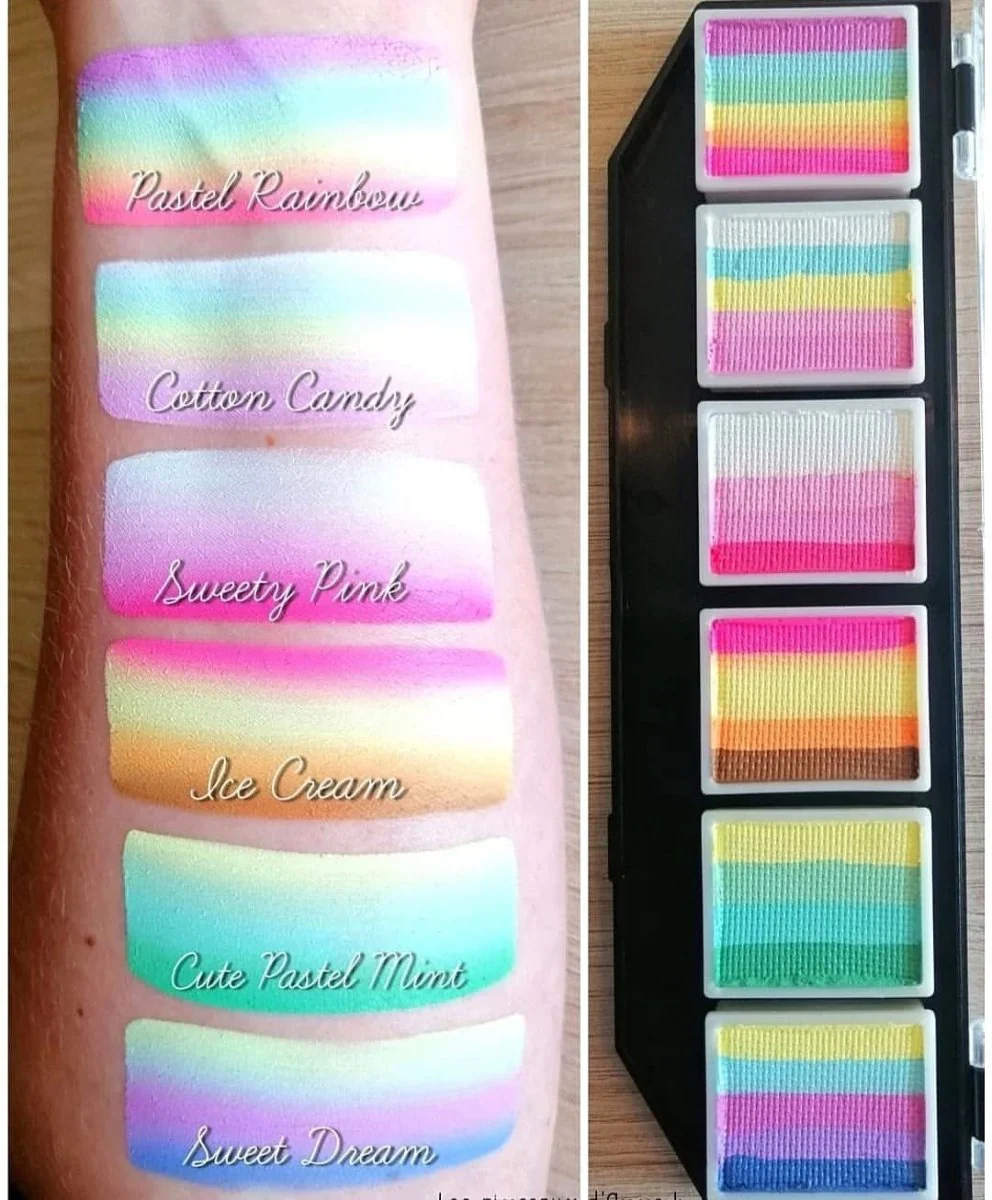 Face Painting Lodie Up Cute Pastel Rainbow Palette - Image 2