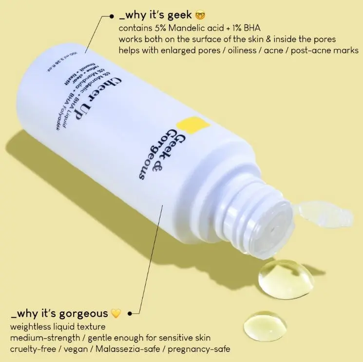 Cheer Up 6% Mandelic + BHA Liquid Exfoliant 30 ml. - Image 2
