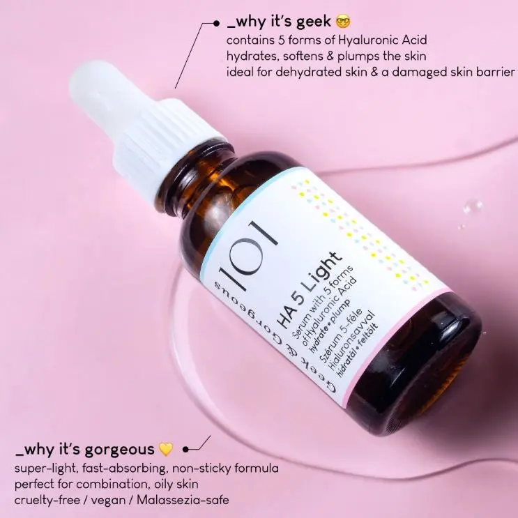 HA 5 Light 5 forms of Hyaluronic Acid Serum - Image 2