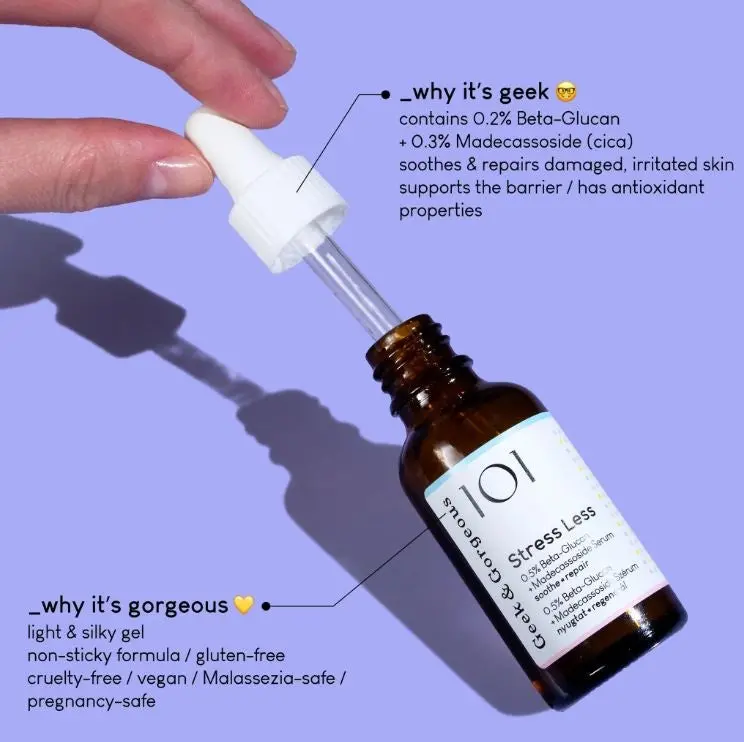 Stress Less 0,5% Beta-Glucan + Madecassoside Serum - Image 2