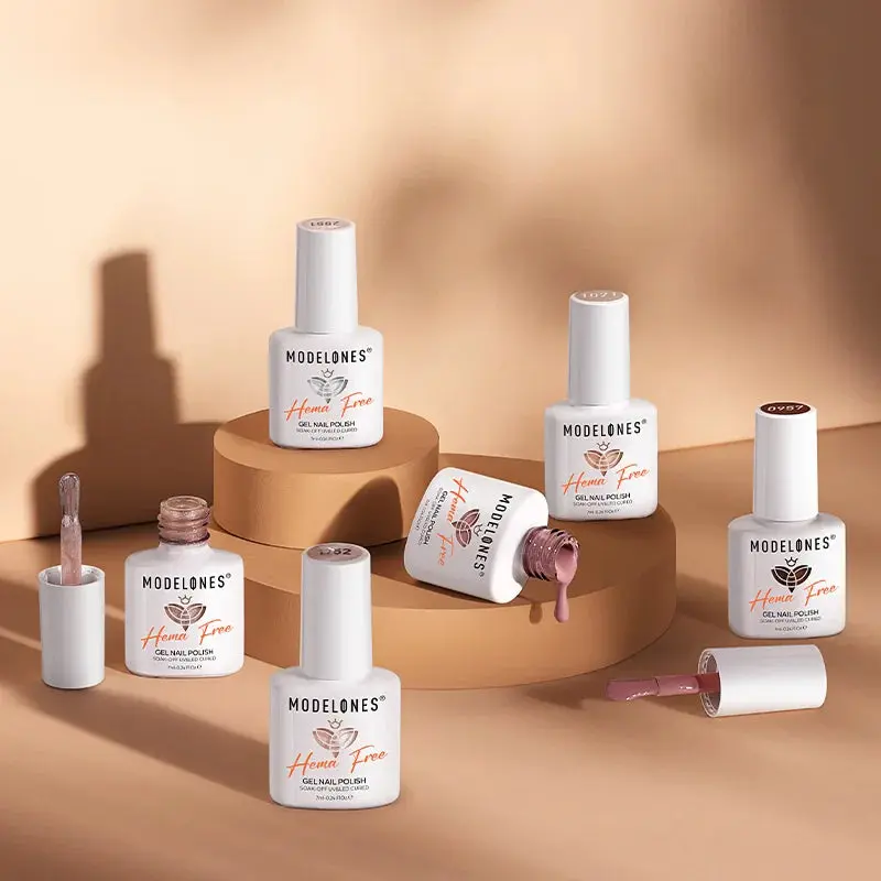 Gel Nail Polish Set Cocoa Cream - Image 2
