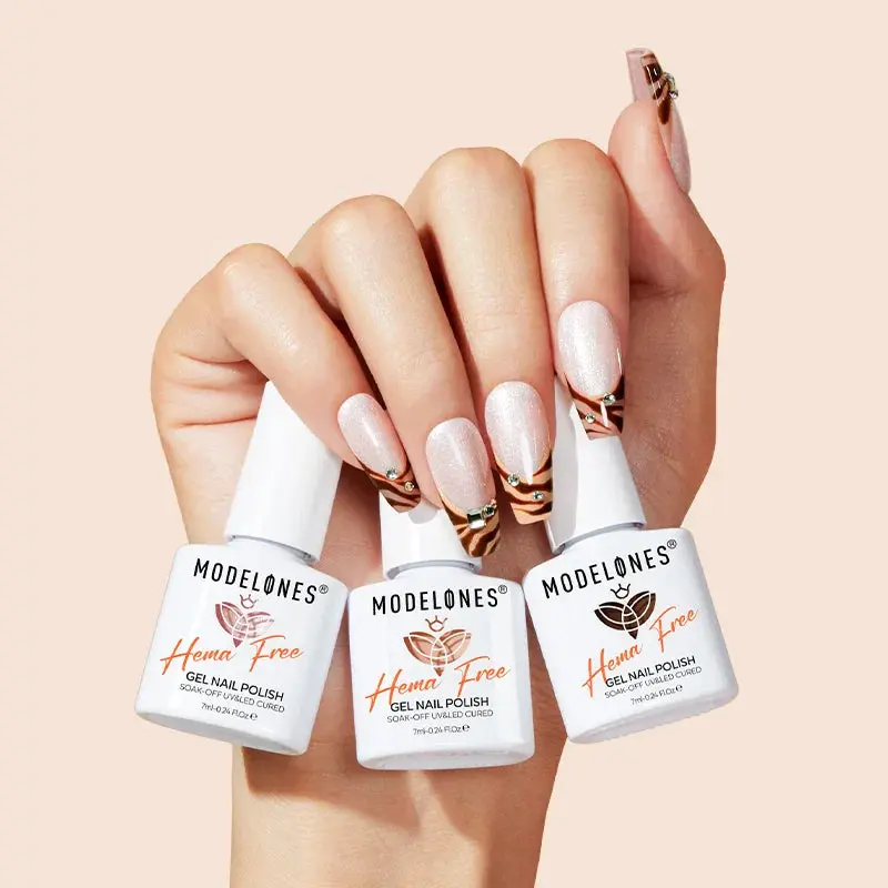 Gel Nail Polish Set Cocoa Cream - Image 6