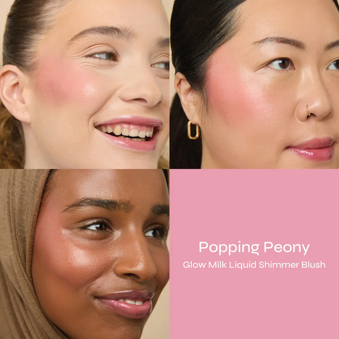 Glow Milk Liquid Shimmer Blush Popping Peony - Image 2