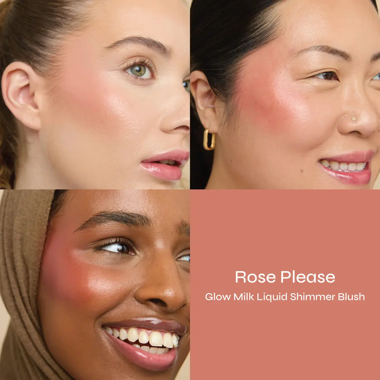 Glow Milk Liquid Shimmer Blush Rose Please - Image 2