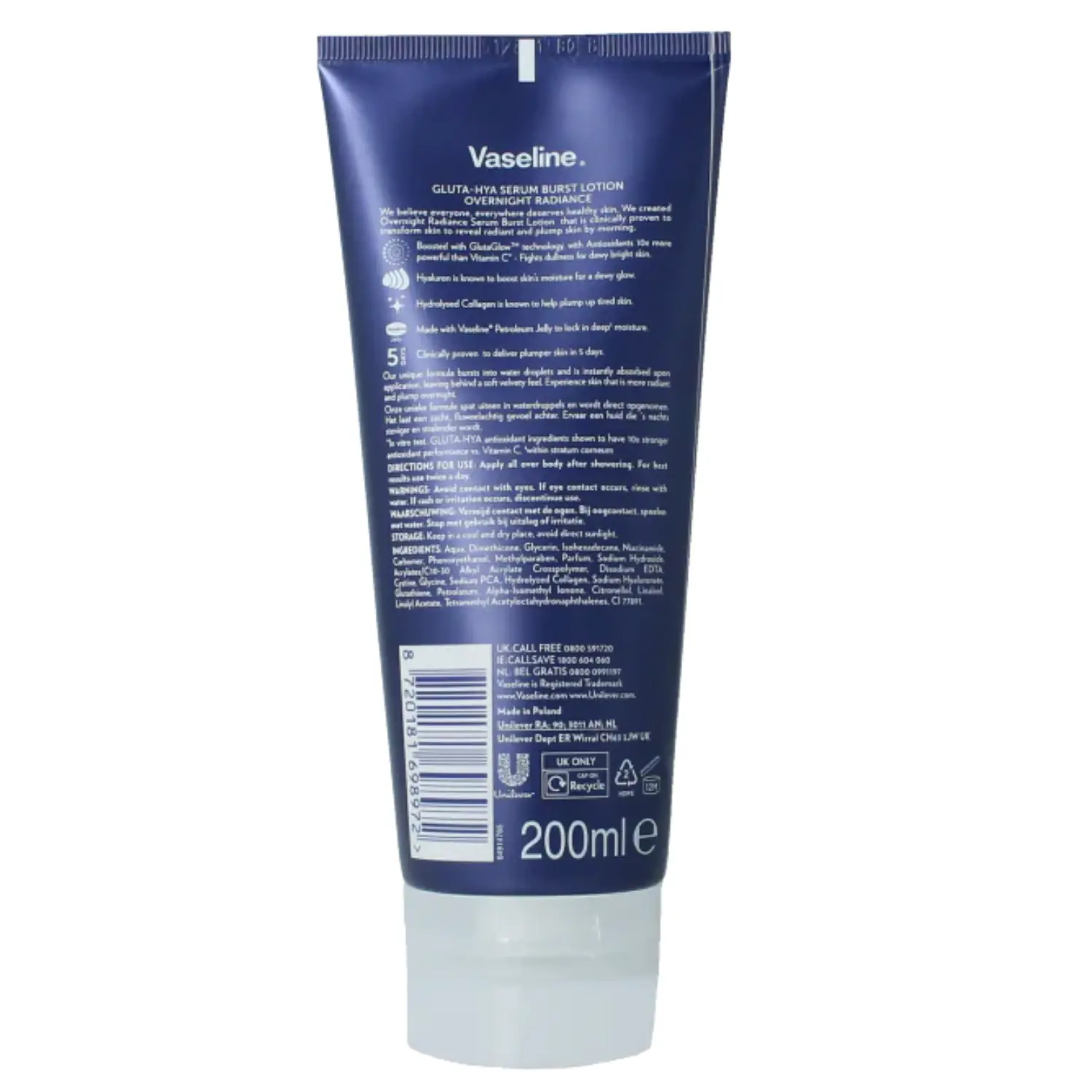 Gluta-Hya Overnight Radiance Serum Burst Lotion 300 ml. - Image 3