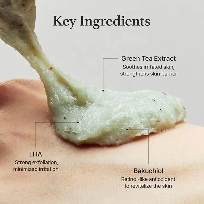 Green Tea + LHA Deep Pore Rice Cake Cleanser - Image 4