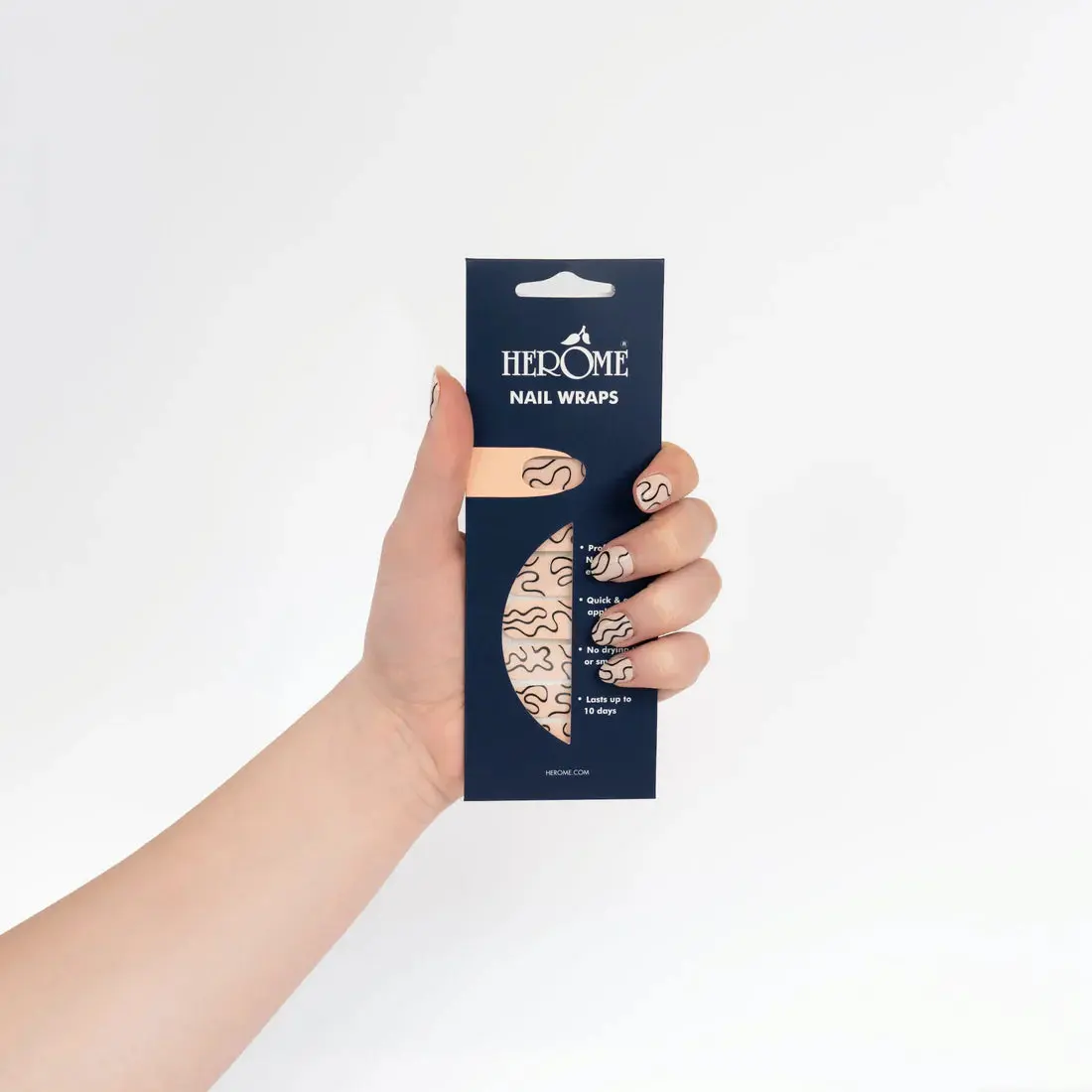 Nail Wraps Nude Waves - Image 3
