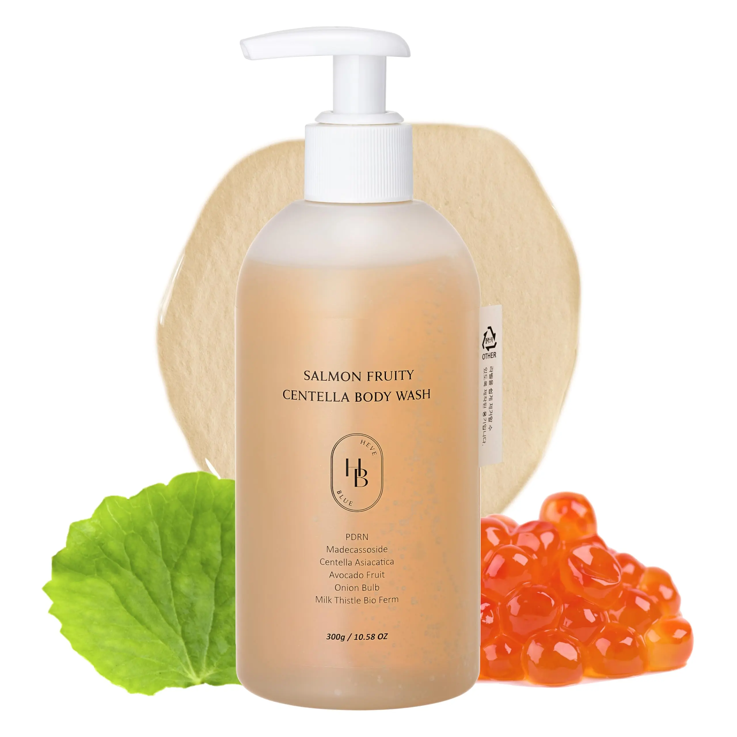 Salmon Fruity Centella Body Wash - Image 3