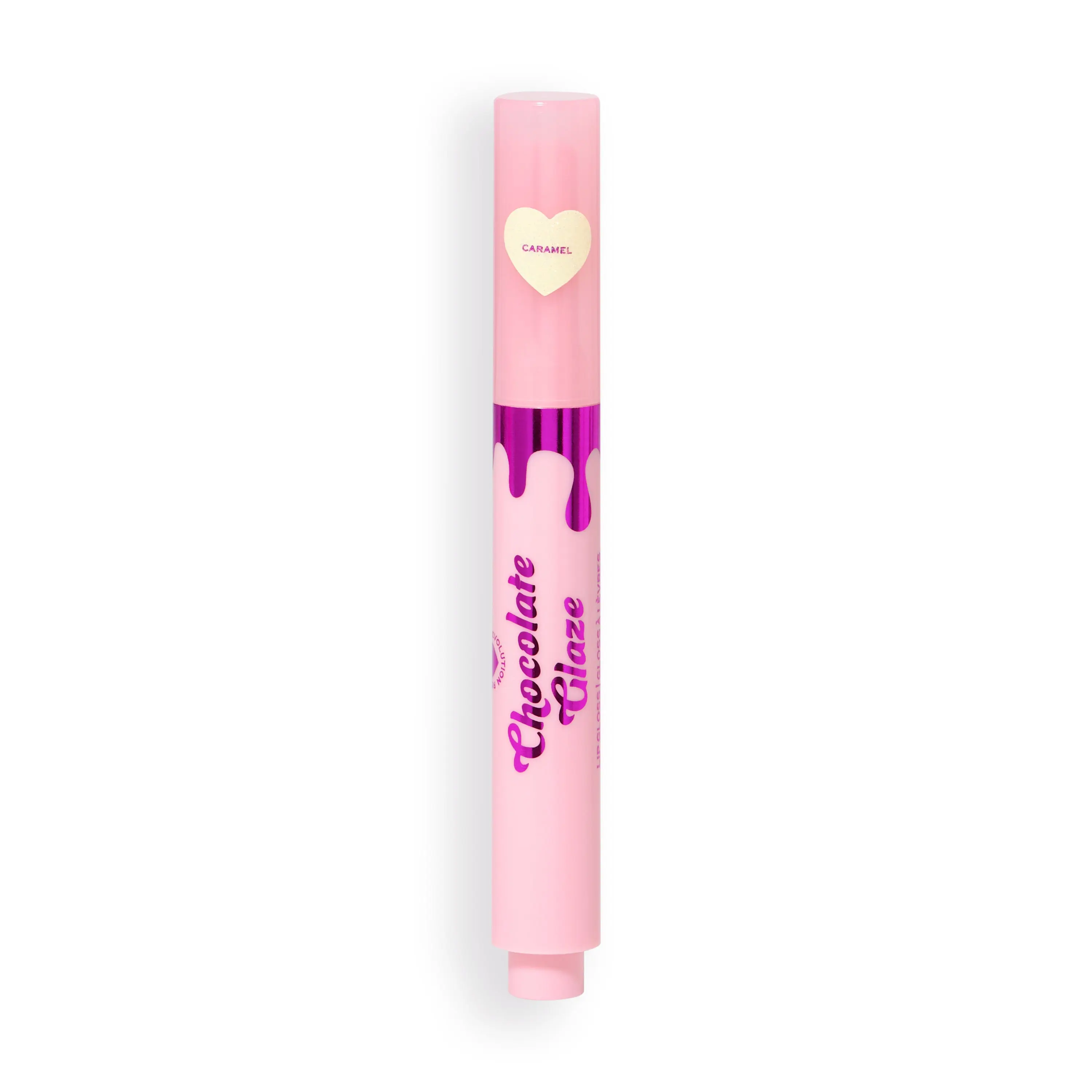 Chocolate Glaze Lip Gloss Pen Caramel Gold Shimmer - Image 3