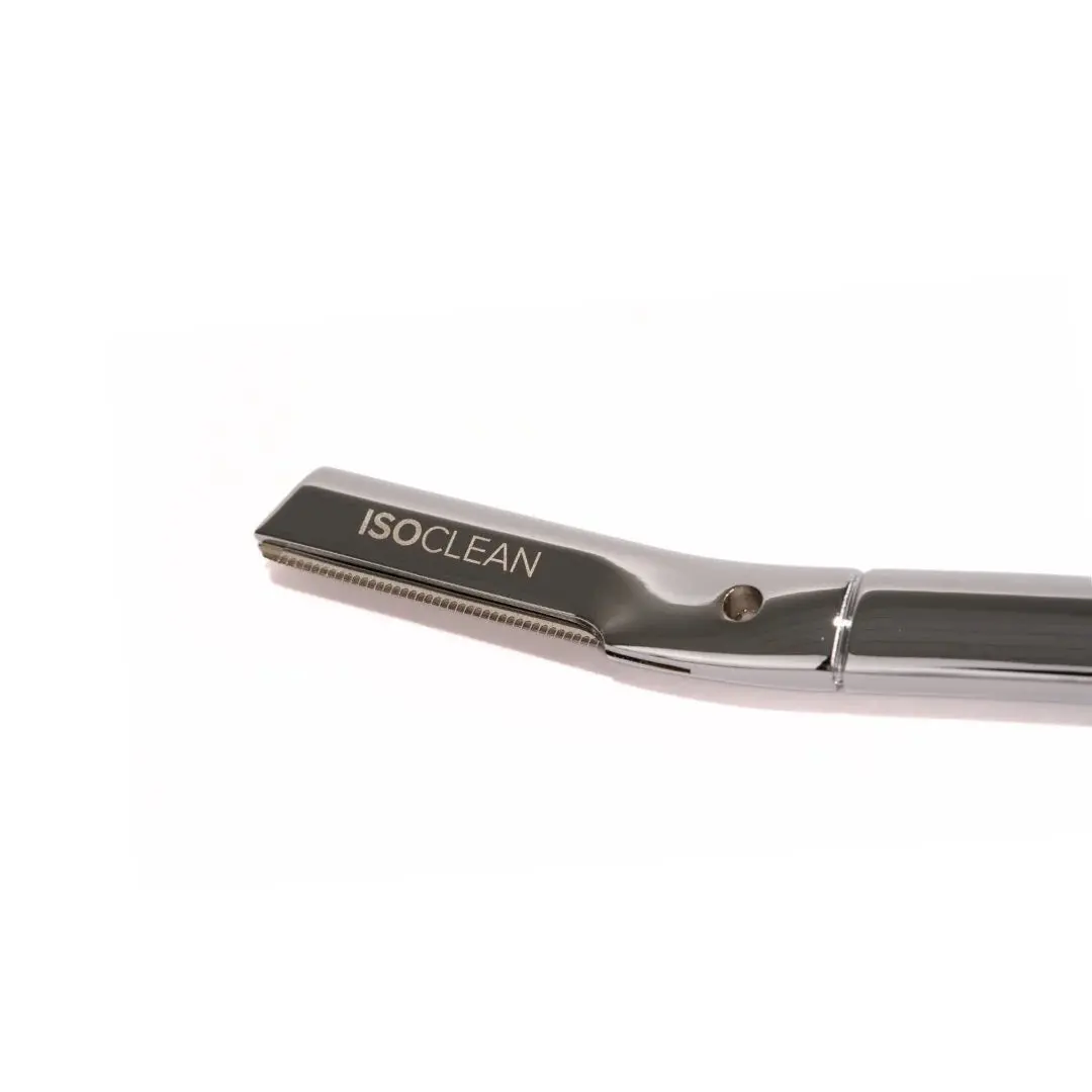 Facial Dermablade Razor With 10 Replacement Blades Silver - Image 4