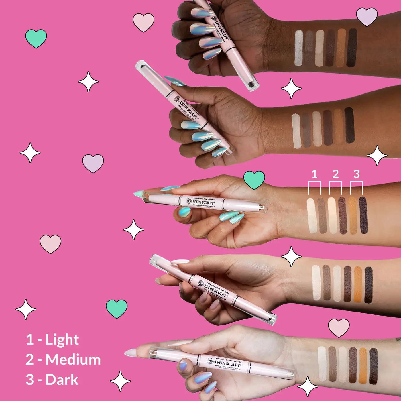 Contour & Highlight Stick Effin Sculpt Medium - Image 2