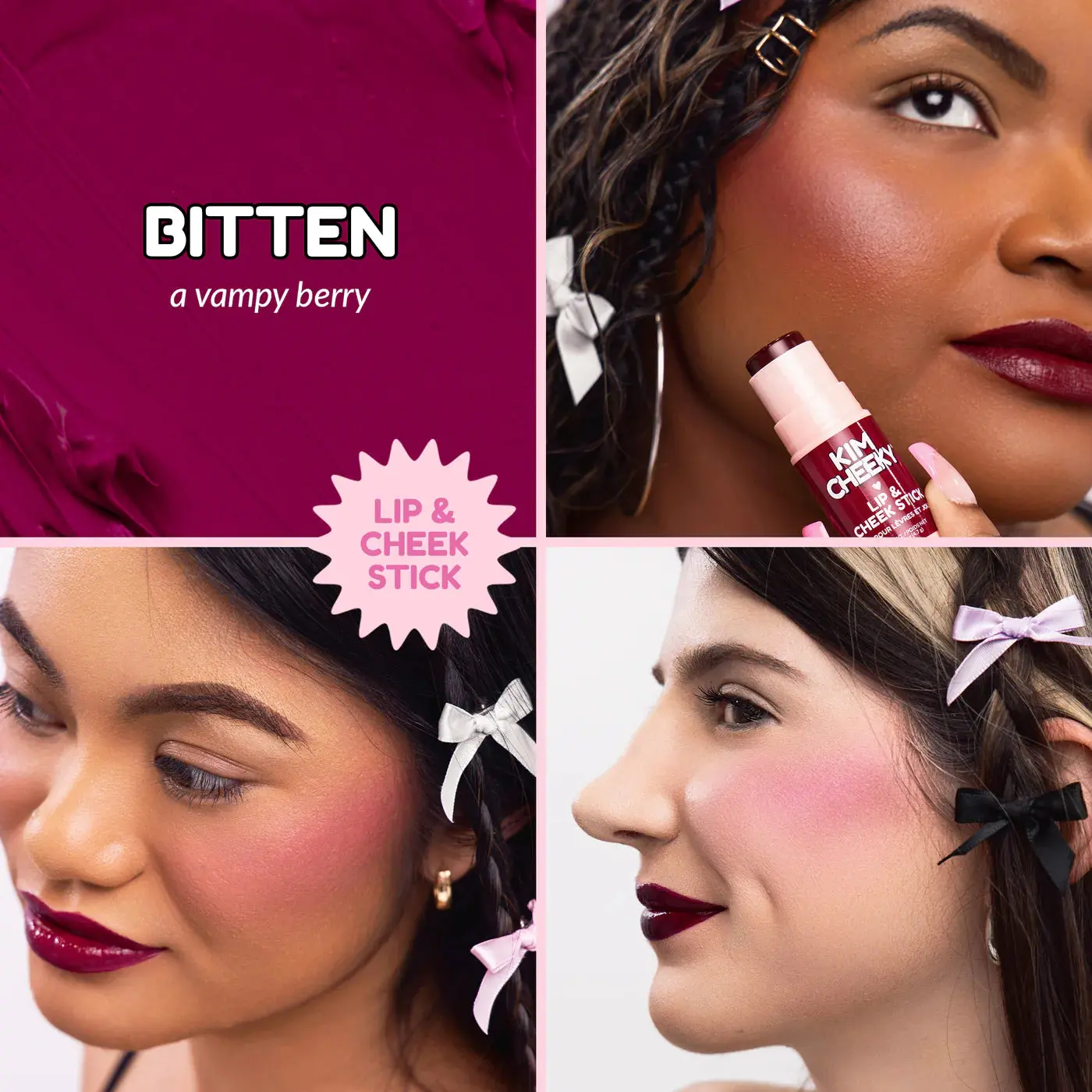 Kim Cheeky Lip & Cheek Stick Bitten - Image 2