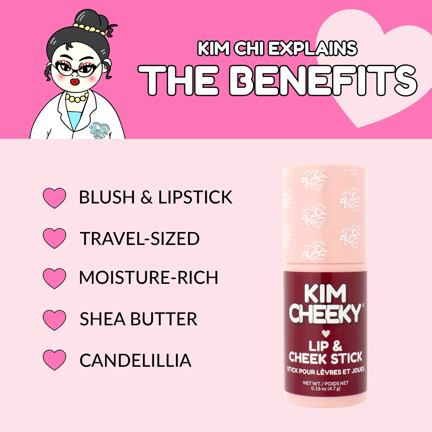 Kim Cheeky Lip & Cheek Stick Bitten - Image 4