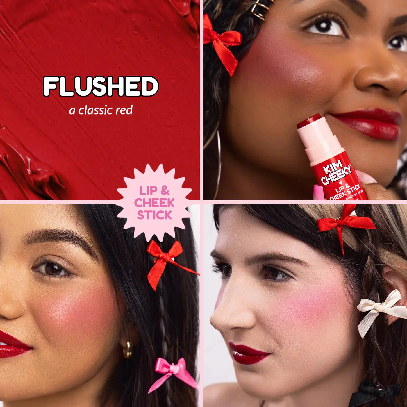 Kim Cheeky Lip & Cheek Stick Flushed - Image 2