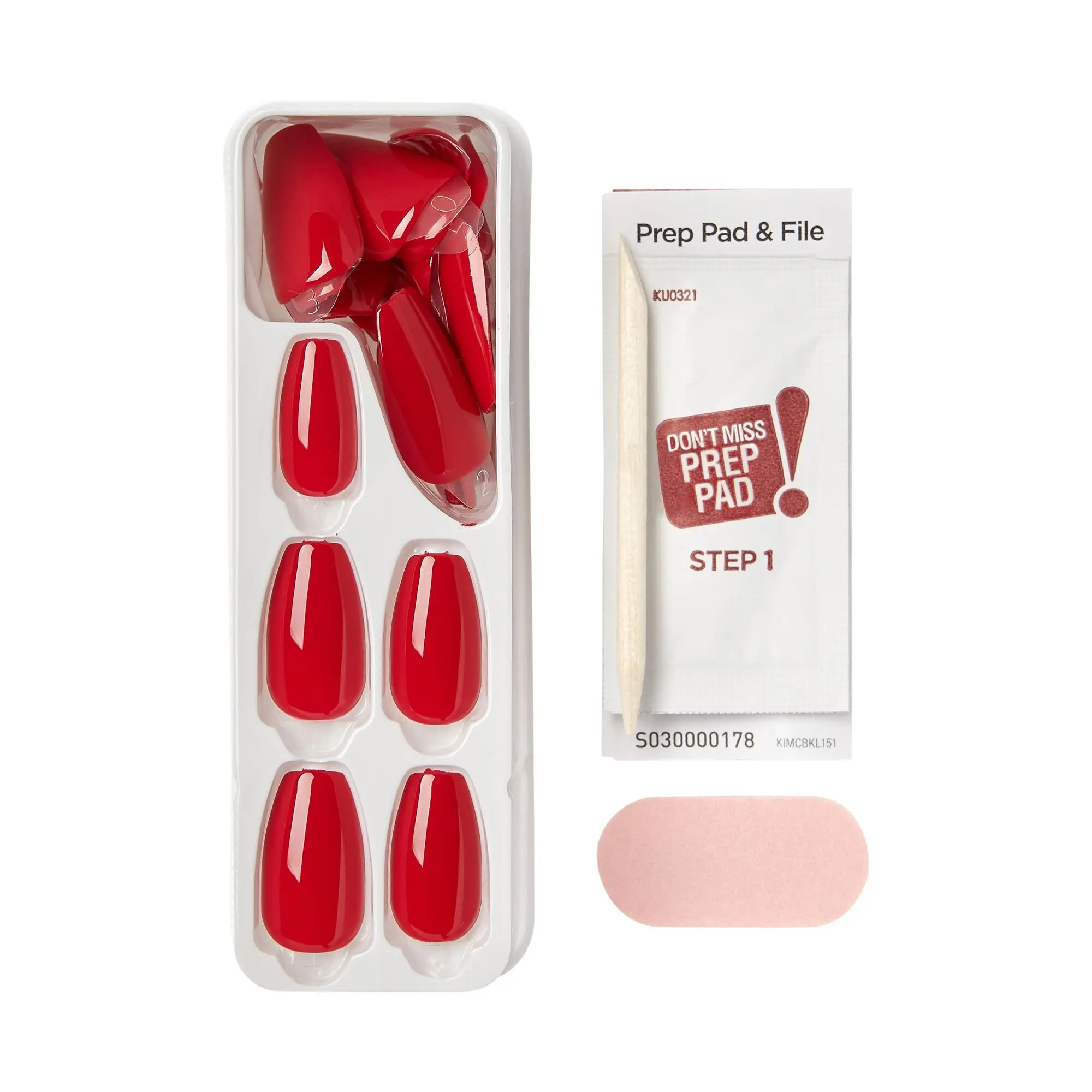 Impress Color Press-On Nails Coffin Reddy or Not - Image 3