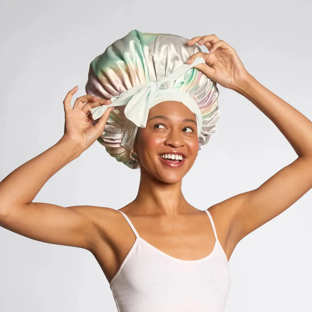 Adjustable Oversized Satin Bonnet Aura - Image 2