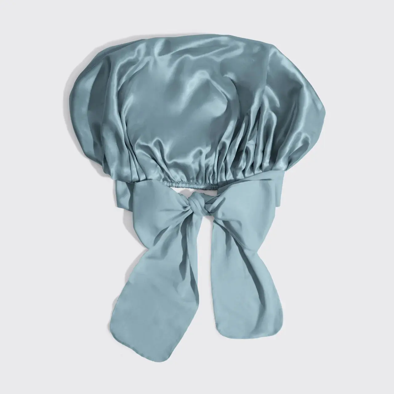Adjustable Oversized Satin Bonnet Haze Blue - Image 3