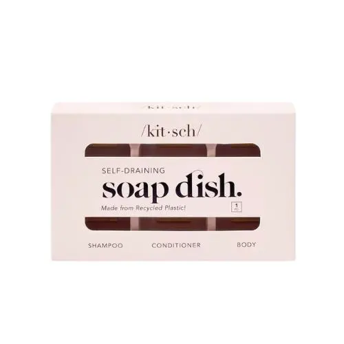 Bottle-Free Beauty Selfdraining Soap Dish Terracotta - Image 3